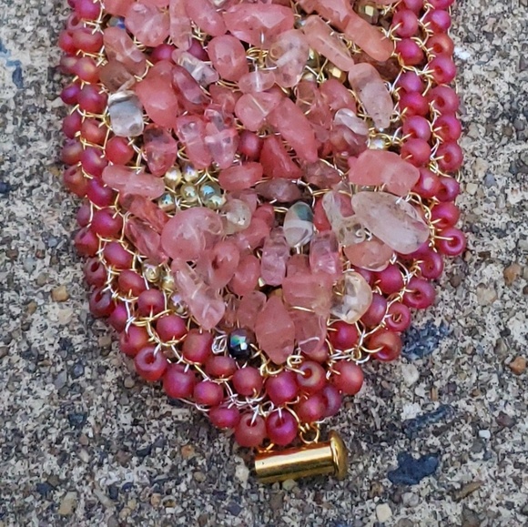 Crochet Beaded Bracelet - Picture 5 of 7